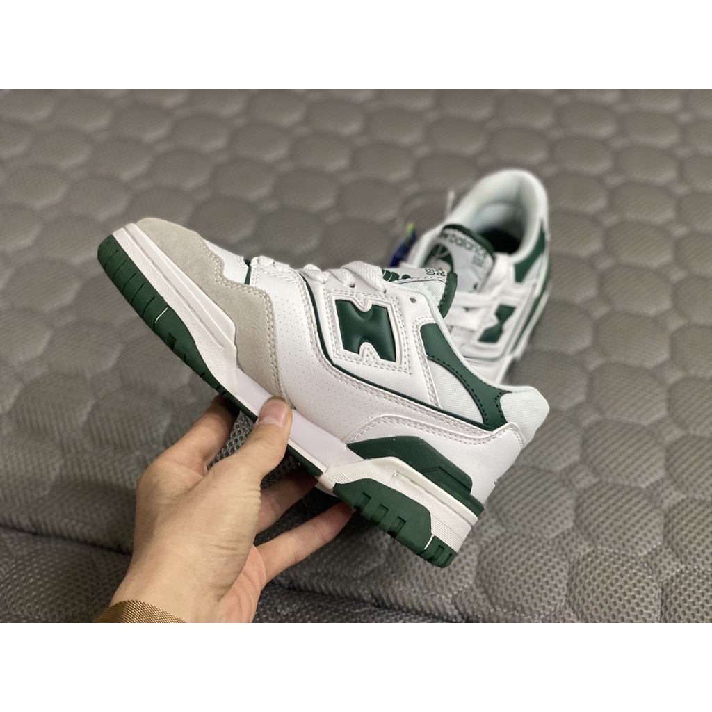 Giày Thể Thao Sneakers Nam Nữ NB 550-White Green Xanh Trắng Bản S.C Cao cấp | BigBuy360 - bigbuy360.vn