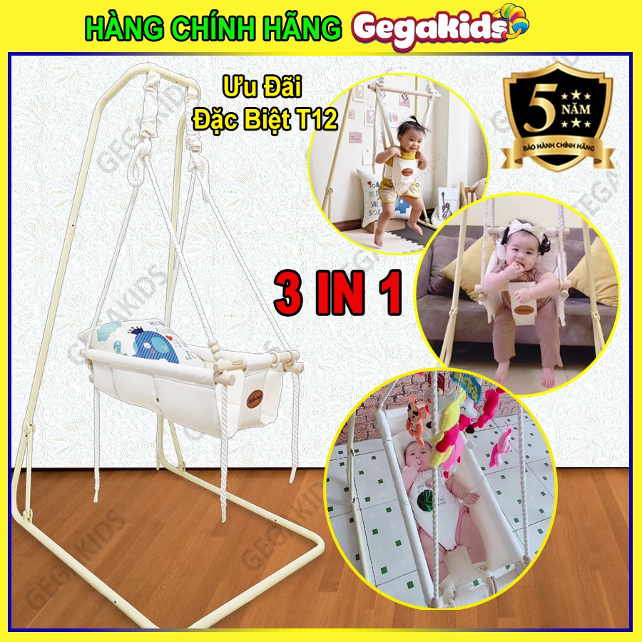 Combo Xích đu và Nhún nhảy - Mẫu cao cấp GGK-L-CC-JS01 - GEGAKIDS VIỆT NAM