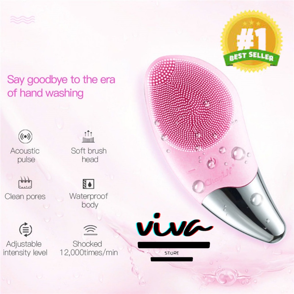 Máy rửa mặt mát xa nâng cơ trẻ hóa CHÍNH HÃNG SILICON CHỐNG NƯỚC BEIERYA BẢO HÀNH 2 THÁNG