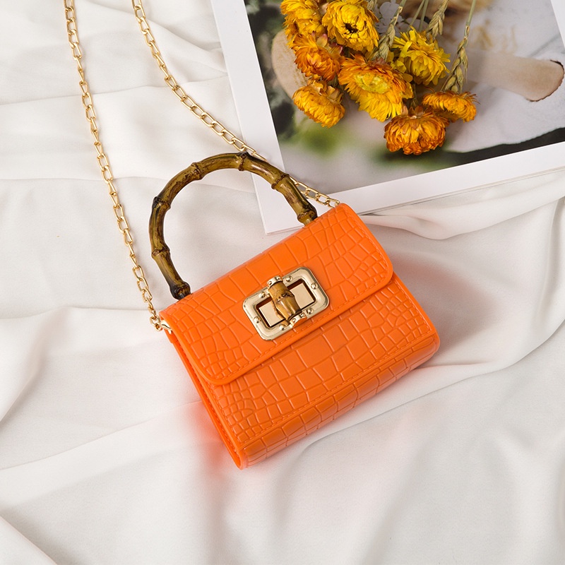 Túi Đeo Chéo Vai Dáng Vuông Bằng Tre Phong Cách Hàn Quốc Thời Trang Cho Nữ