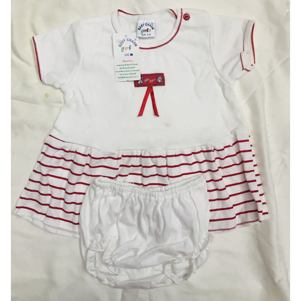 Bộ áo quần cotton Thái Lan cho bé gái 3-12 tháng