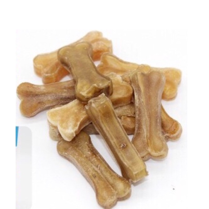 Xương da bò cho chó gặm thích hợp cho chó ngứa răng, sạch răng size 3'' 4c/túi