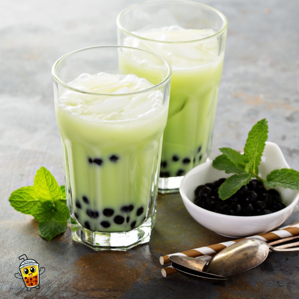 sét trà sữa thái xanh/nguyên liệu làm trà sữa(10ly) không tính đá