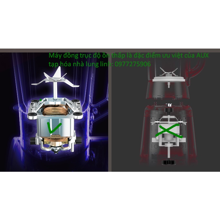 Máy làm sữa hạt AUX đế vuông chống dính