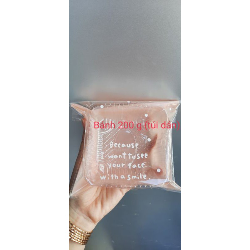 Set khay +túi dán trung thu bánh 200g(100 bộ )