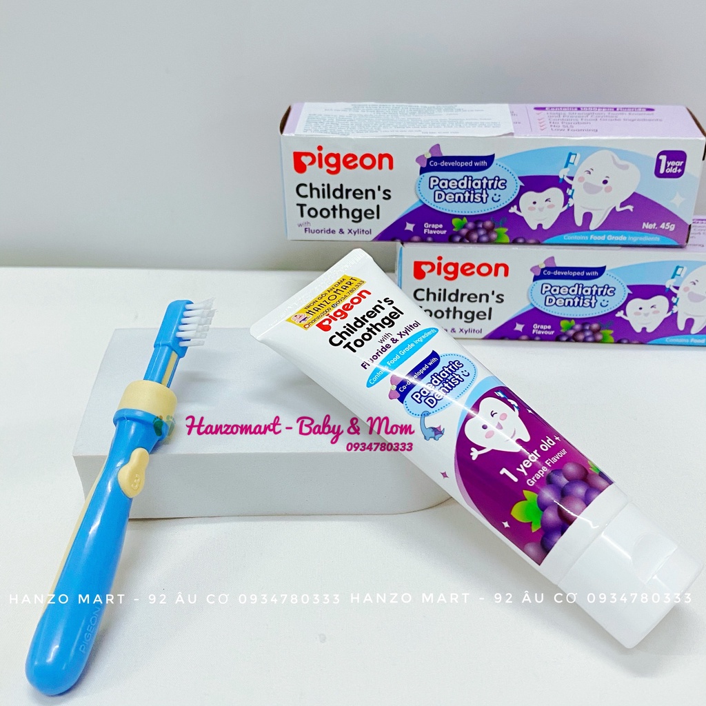 Kem đánh răng Pigeon cho bé từ 12m+