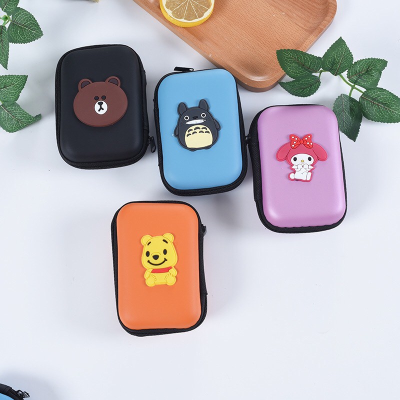 Hộp đựng kèm phụ kiện tai nghe cute
