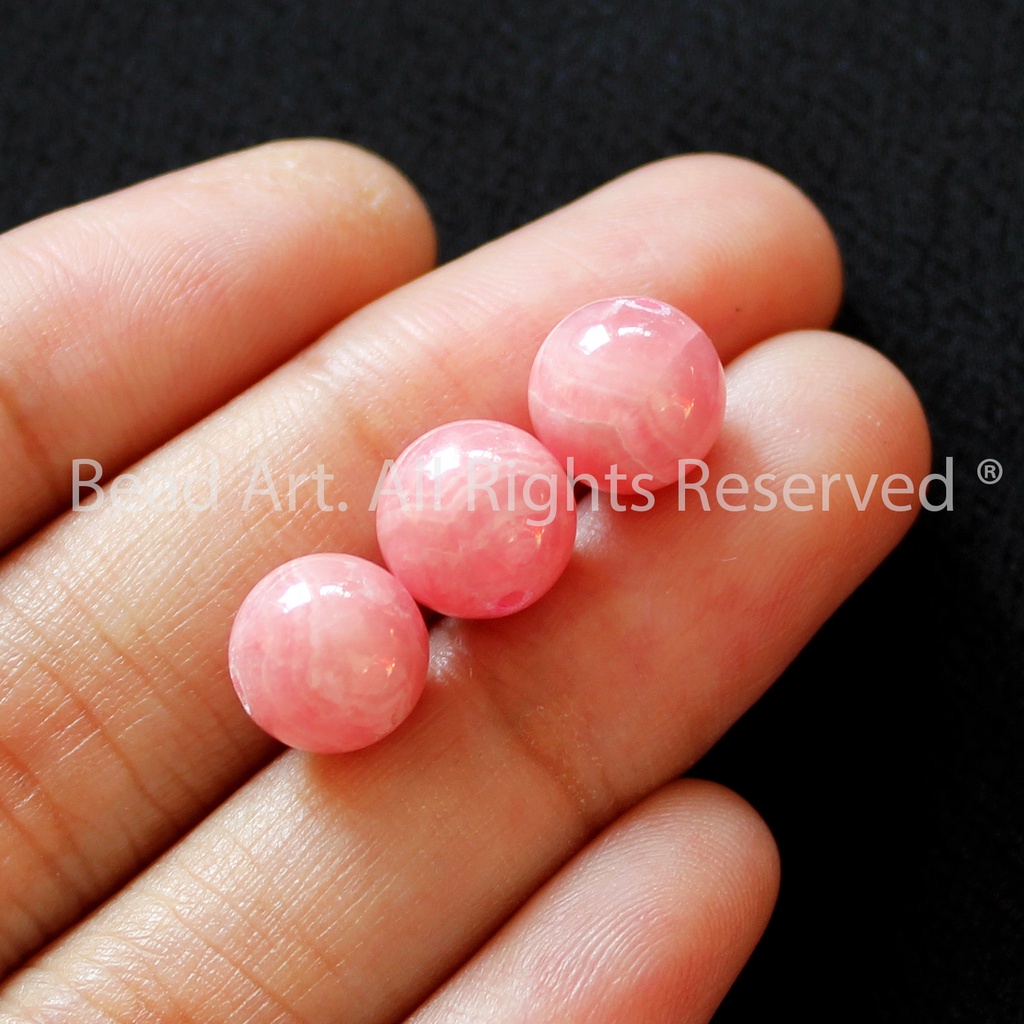8MM Đào Hoa Màu Hồng , Hợp Mệnh Hoả, Thổ, Phối Vòng Tay Phong Thuỷ, Trang Sức, Chuỗi Hạt S50