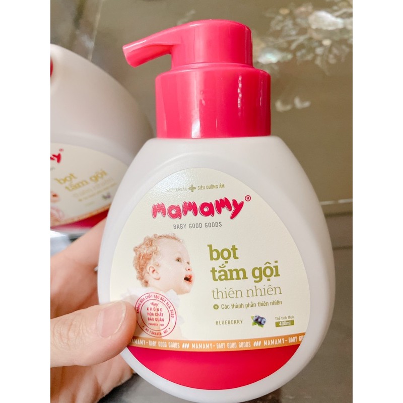  (Hà Nam)Sữa tắm gội dạng bọt Mamamy 400ml (dạng chai và dạng túi)