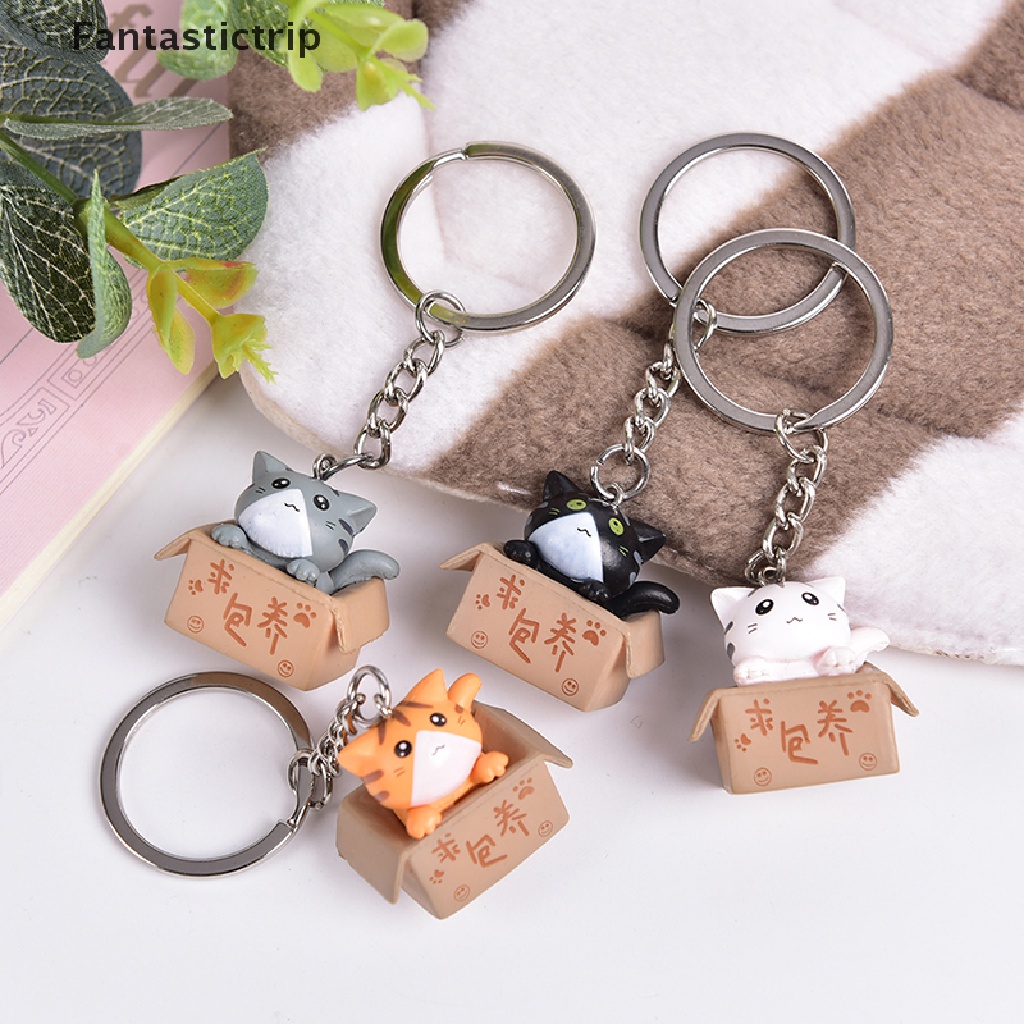 Móc Khóa Hình Mèo Hoạt Hình Dễ Thương