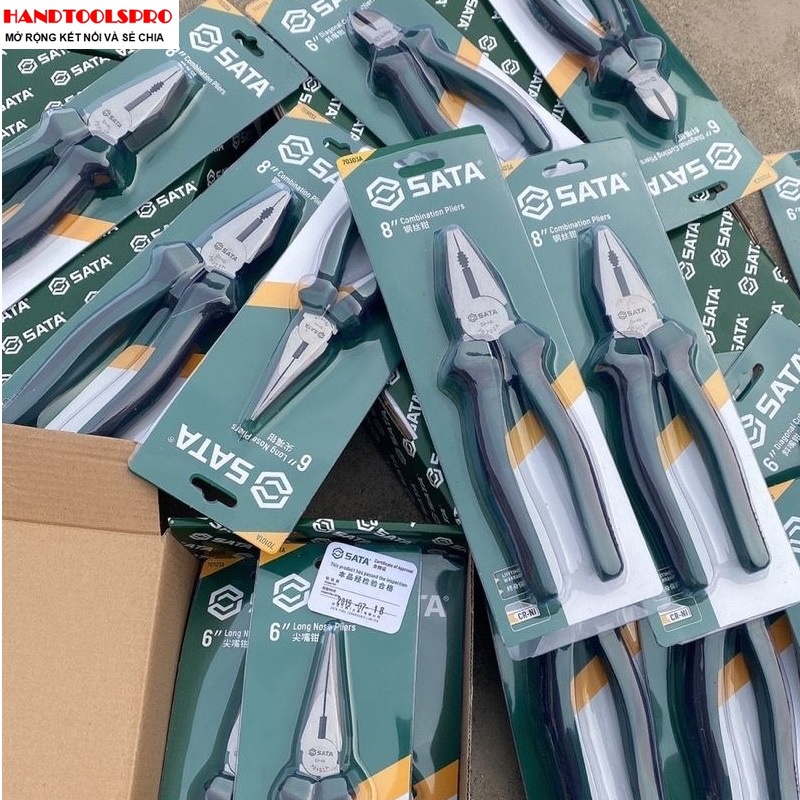 Sata 70302A Kìm điệncao cấp 6"-7"-8"
