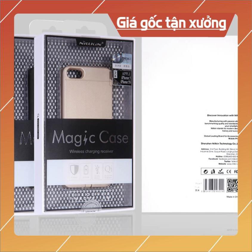 Ốp lưng chống sốc hỗ trợ sạc không dây cho iPhone 5 / iPhone 5s / iPhone SE hiệu Nillkin Magic - hàng chính hãng