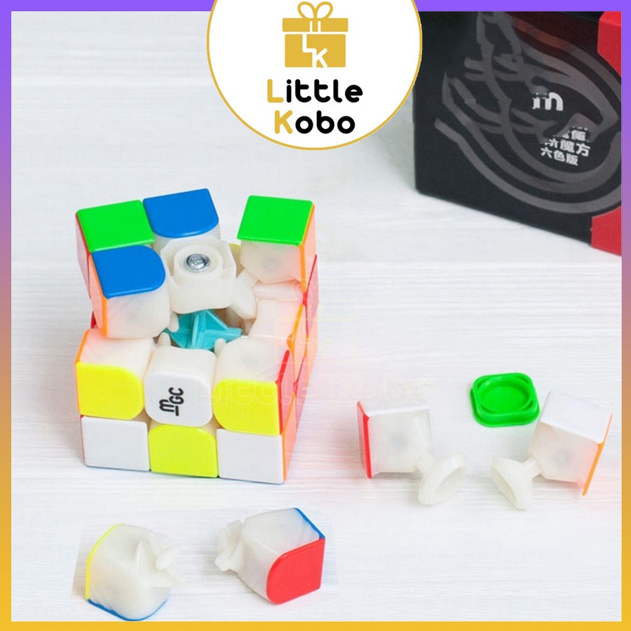 Rubik 3x3 YJ MGC 3x3 V2 M Có Nam Châm Stickerless Rubic Không Viền 3 Tầng Đồ Chơi Trí Tuệ