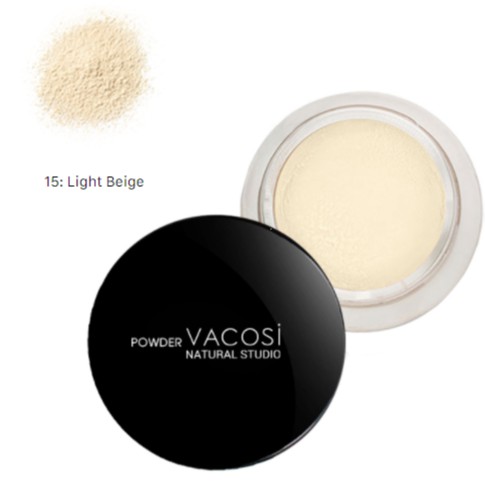 Phấn phủ siêu mịn kiềm dầu VACOSI STUDIO LOOSE POWDER (TẶNG KÈM CỌ PHỦ)