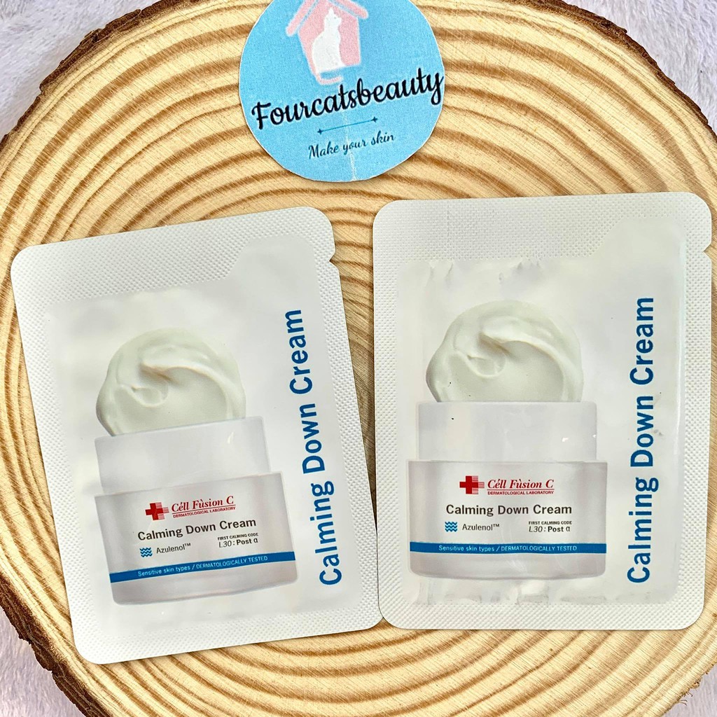 Sample Chăm Sóc Da Chuyên Sâu Cell Fusion C First Cure Serum/ Calming Down Cream/ Aquaporin Cream