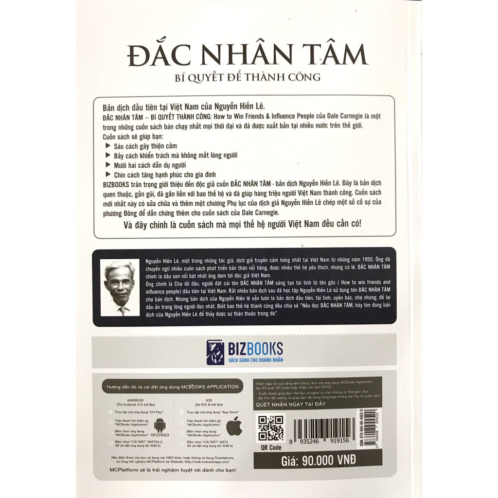 Sách - Đắc nhân tâm- bí quyết để thành công - tặng kèm bookmark