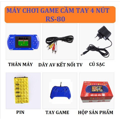 [FREE_SHIP] Máy Chơi Game RS-80 280 Trò Chơi Kinh Điển Và Mới Nhất