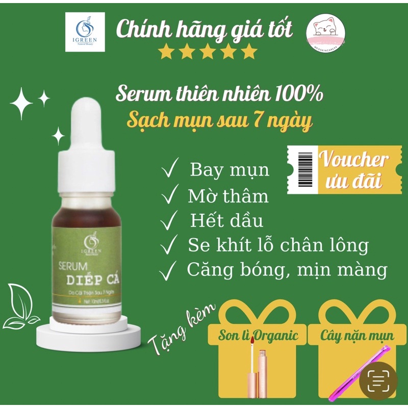 SERUM MỤN DIẾP CÁ - CẢI THIỆN SAU 7 NGÀY - Meoskincare9x