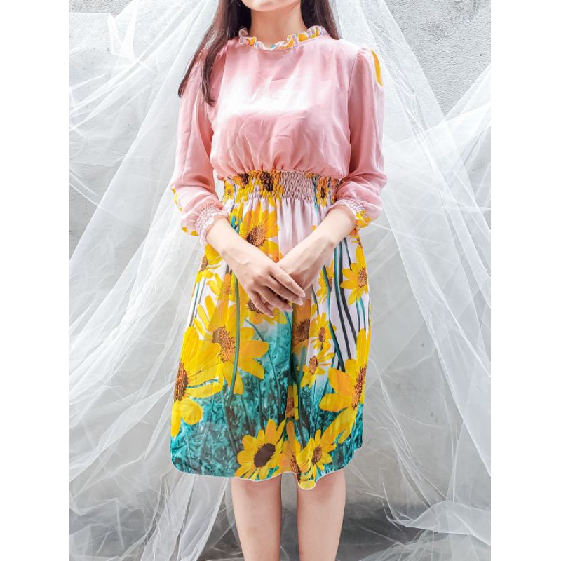 Đầm hoa thiết kế 2hand