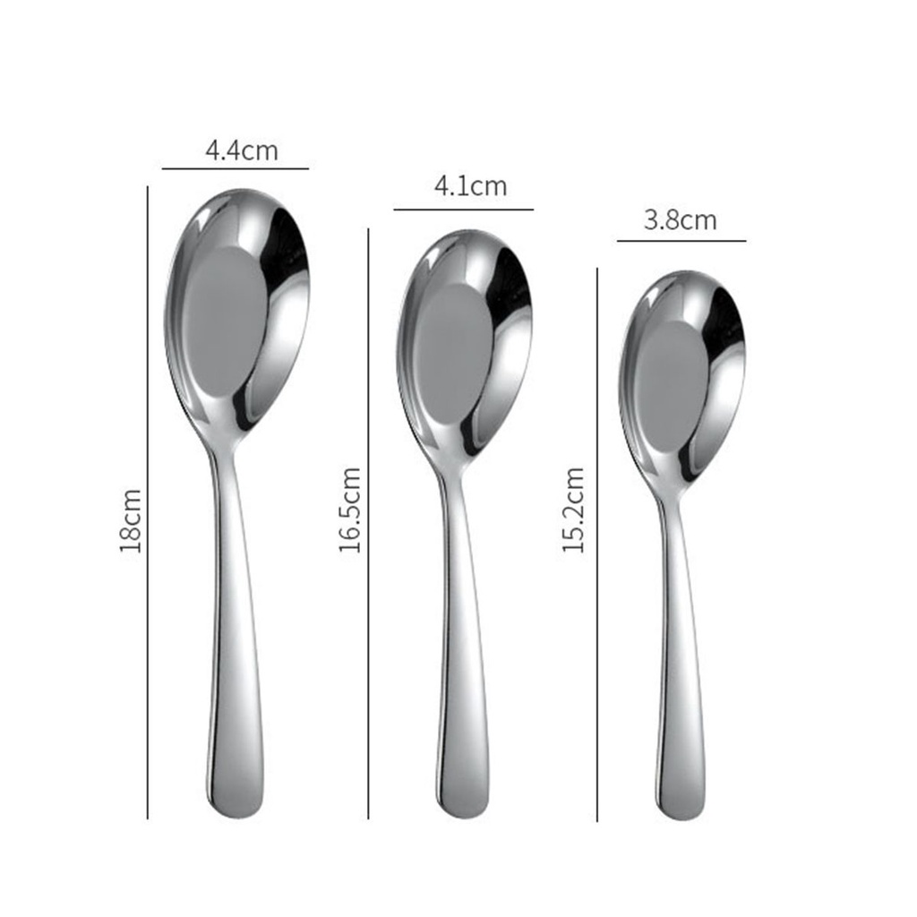 Muỗng Inox Ăn Súp Tiện Dụng Cho Nhà Bếp / Nhà Hàng / Khách Sạn