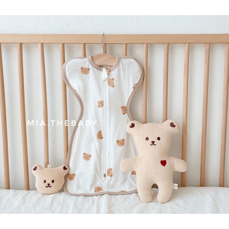 Nhộng chũn ngủ cho bé cotton lưới Dottodot - Hàn Quốc MADE IN KOREA