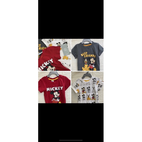 SET 3 ÁO MICKEY 3 MÀU 1-6 TUỔI