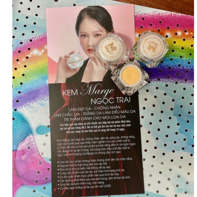 COMBO 3 HỦ KEM MARGE LINH CHI MINI LÀM ĐẸP DA TRONG 21 NGÀY