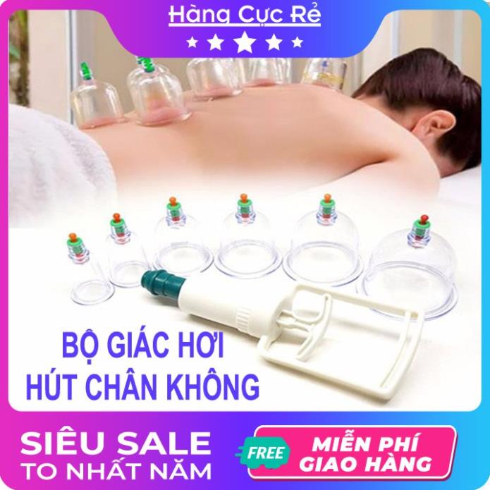 Bộ giác hơi 12 ly hút chân không.Giác hơi không dùng lửa-an toàn.