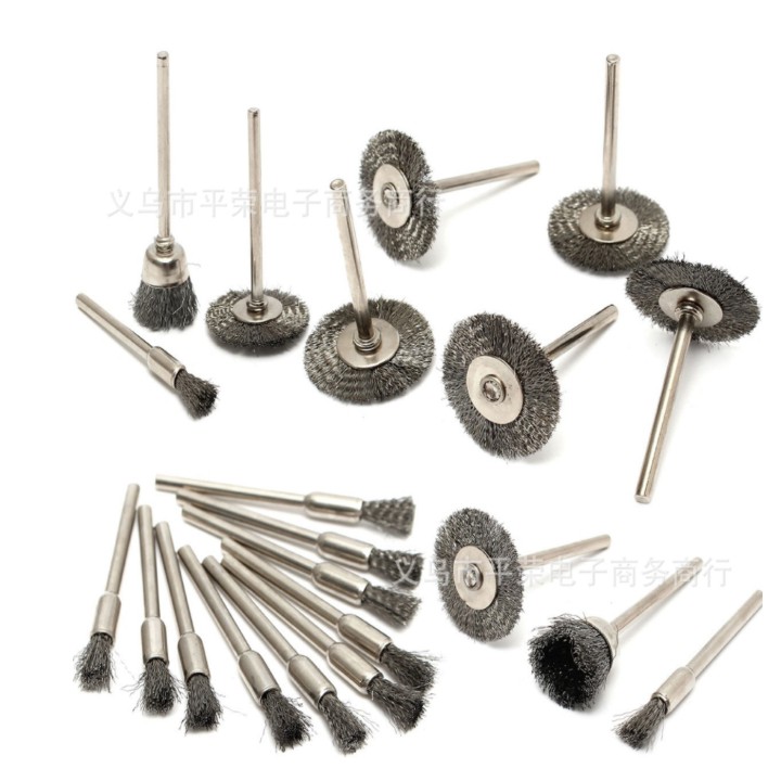 Bộ chổi sắt đánh rỉ - sét 15 món