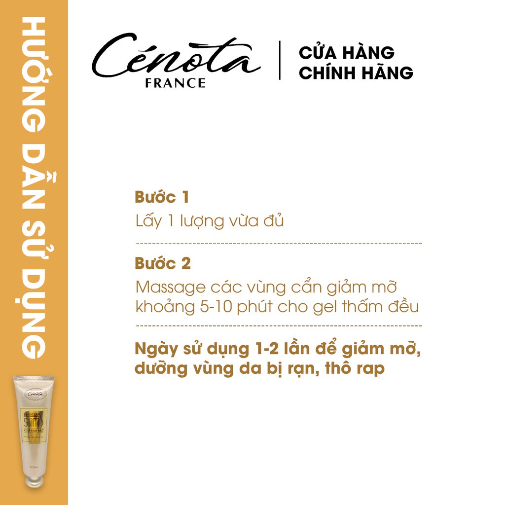 Kem Tan Mỡ Cenota Excess Slim S 150ml