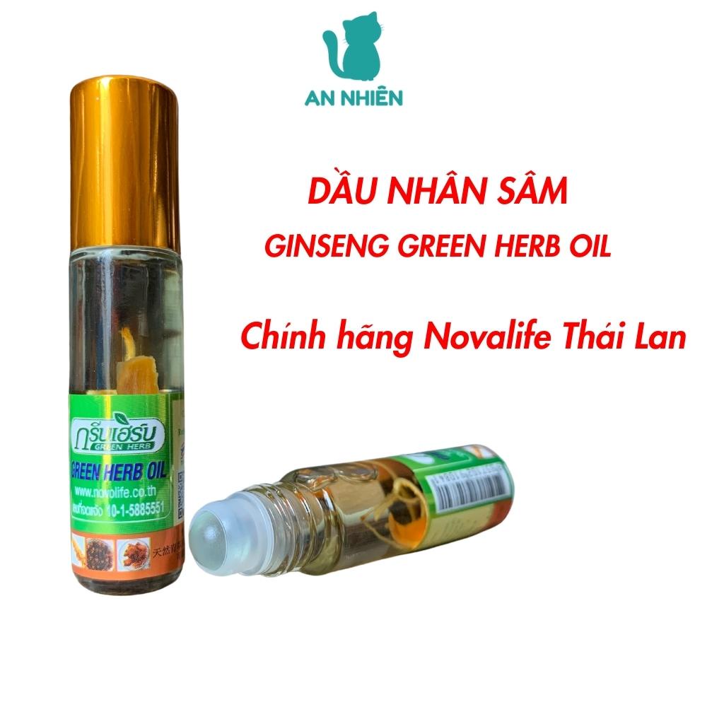 Dầu nhân sâm Ginseng Green Herb Oil 8ml Thái Lan