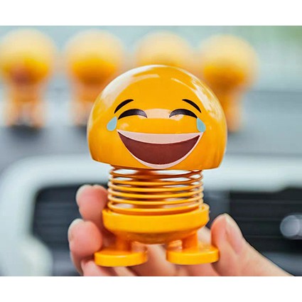 Búp Bê Lắc Đầu Chất Lượng Cao Hình Emoji Gắn Bảng Điều Khiển Xe Hơi