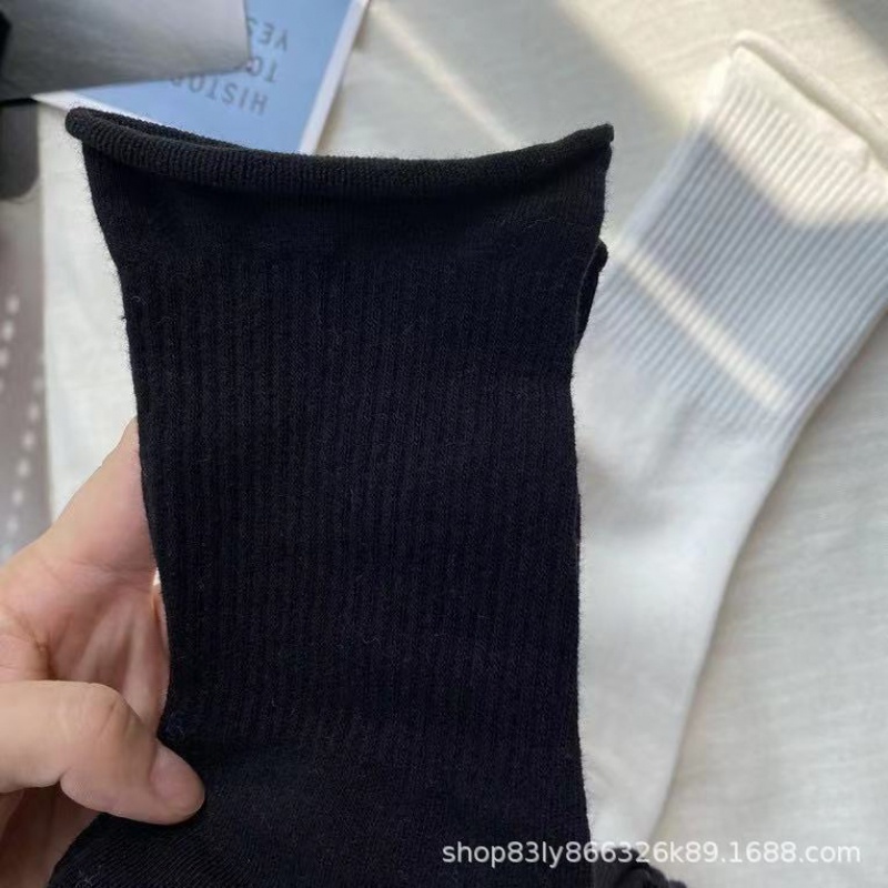 Vớ Cổ Thấp Màu Trơn Thoáng Khí Phong Cách Yang Mi Thời Trang Hàn Quốc Cho Nữ