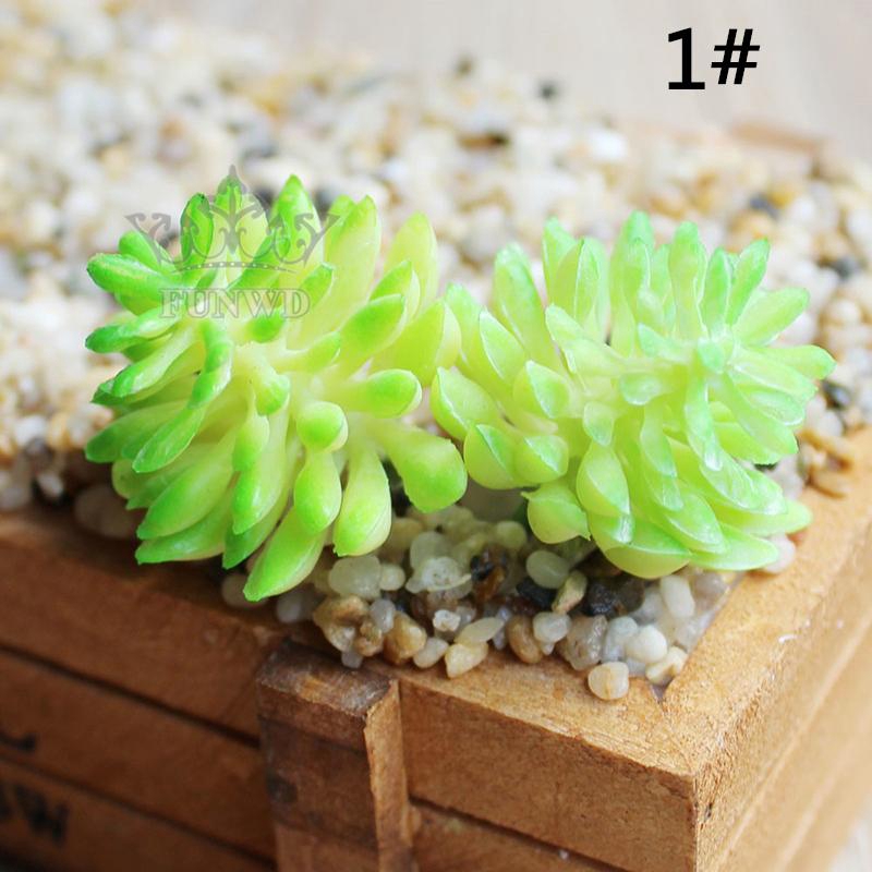 1 Chậu Cây Xương Rồng Nhân Tạo Bằng Nhựa 5-11cm/1.97'' - 4.33'' Trang Trí Nhà Cửa