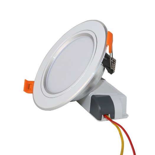 Đèn LED Âm trần Downlight Đổi màu 7W Viền Bạc D AT10L ĐM 90/7W Rạng Đông - Hàng Chính Hãng