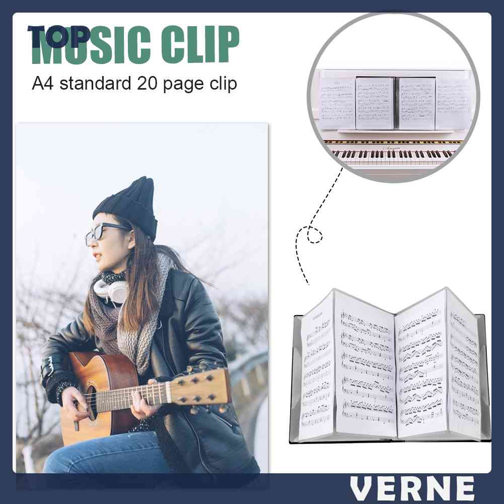 Tập Giấy Ghi Chú Bản A4 20 Trang Kẹp Bản Nhạc