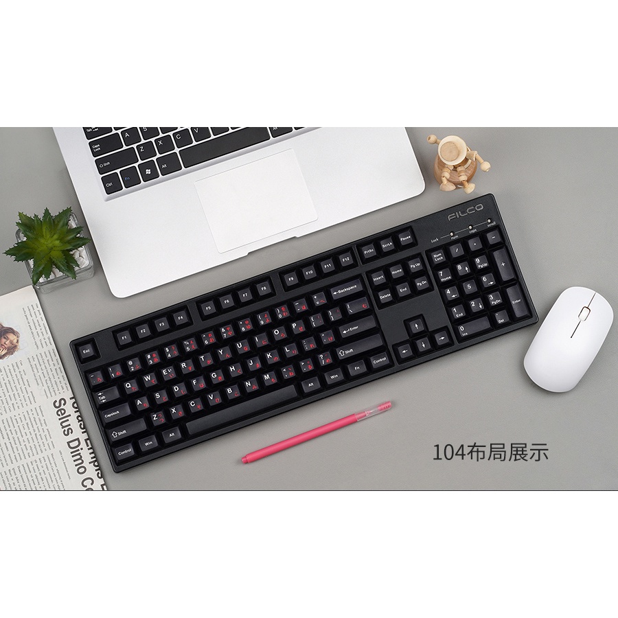 Keycap DSA Red Japan font, nhựa PBT in chìm, 129 nút bàn phím cơ KBDfans