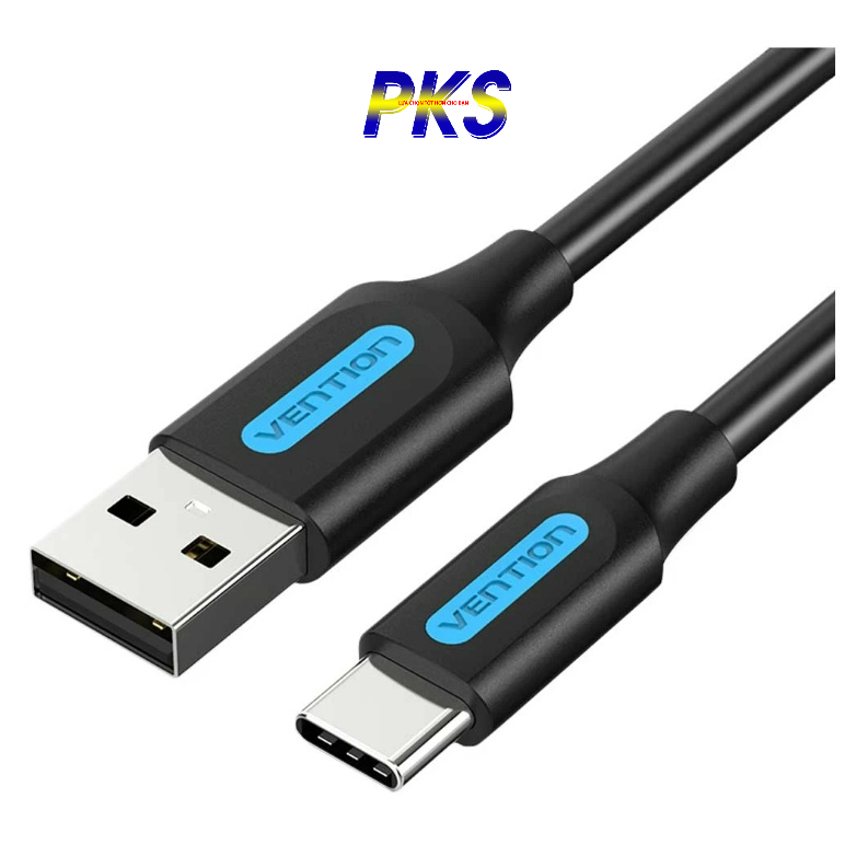 Dây Cáp Type C Nhanh Cổng USB C Hỗ Trợ Sạc 3A Cho Điện Thoại Thông Minh Vention COKBF
