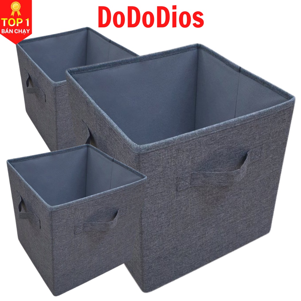 Hộp vải đựng đồ đa năng dododios giúp nhà cửa luôn ngăn nắp gọn gàng - TD4
