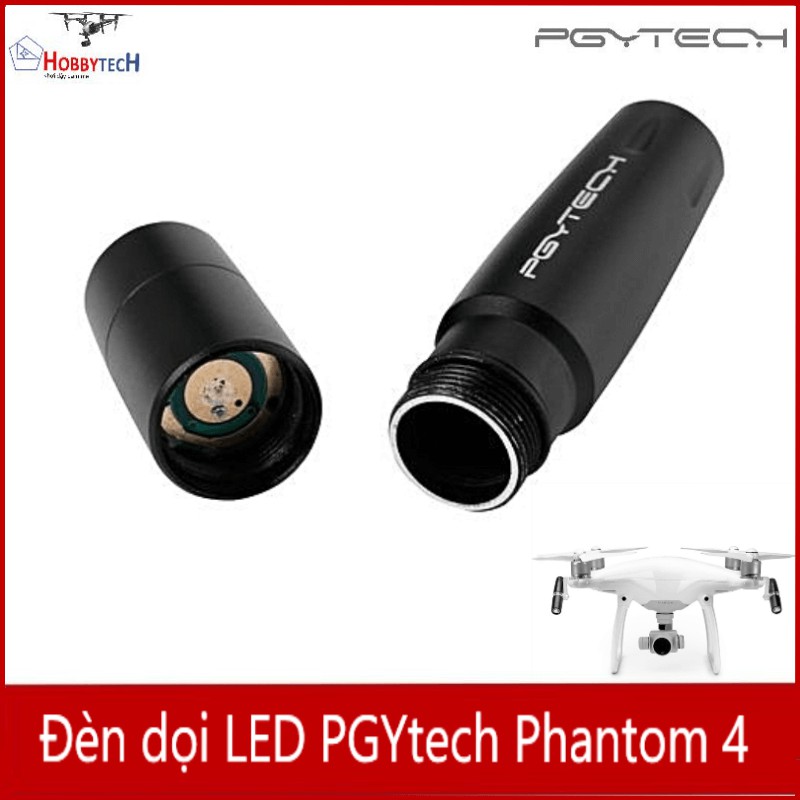 Đèn LED Phantom 4 - chính hãng PGYtech - phụ kiện flycam DJI Phantom 4 - trợ sáng trong điều kiện thiếu sáng.