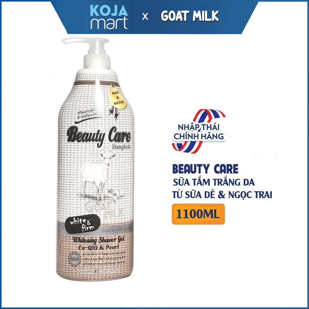 Sữa Tắm Trắng Da Tinh Chất Sữa Dê & Ngọc Trai Beauty Care Thái Lan 1100ml