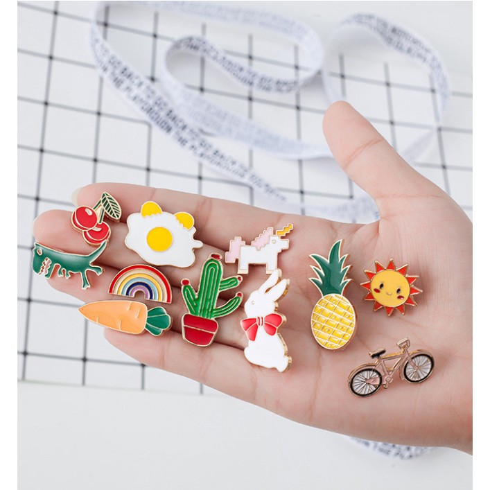 Ghim cúc cài áo - Mũ - Khăn - Balo trang trí GC05 (Chọn mẫu)