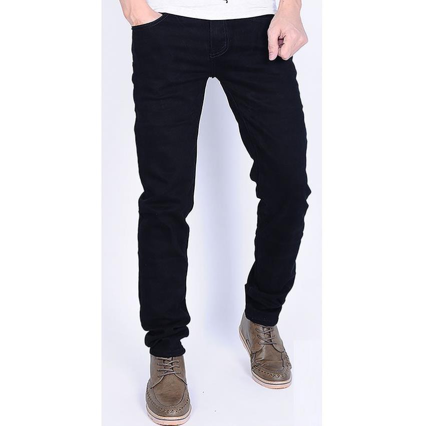 Quần Jeans Nam Màu Đen Trơn có Big Size, Vải Jean Co Dãn Nhẹ, Cực Thoải Mái Khi Mặc