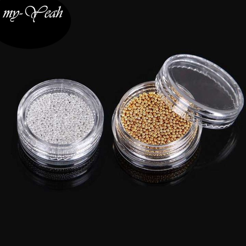 Bi nail trang trí vàng bạc phụ kiện nail trang trí móng Chính Hãng