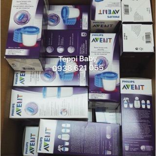 Sỉ cốc trữ thức ăn avent set 5