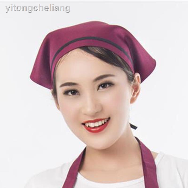 Khăn Choàng Đầu Hình Tam Giác Cho Bồi Bàn / Nhà Bếp 6.4