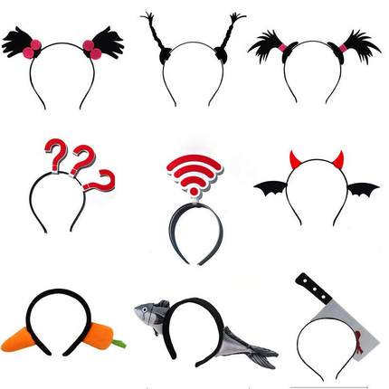 Cài Tóc Tiết Hình Sóng Wifi Dấu Chấm Hỏi Hoạt Hình Vui Nhộn Cho Dịp Halloween