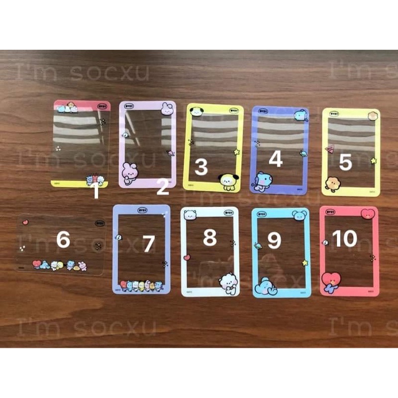 Khung/frame trang trí card Kpop BT21