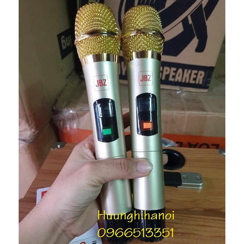 Loa karaoke hát hay, giá rẻ JBZ1203 bass 3 tấc, thùng gỗ, tặng kèm 2 micro không dây xịn, hát hay. Bảo hành 12 tháng