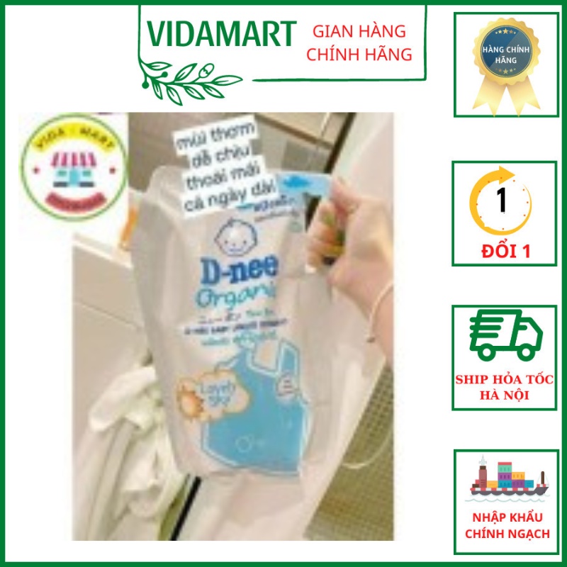 Túi Nước Giặt Xả Dnee Nội Địa Thái Lan Túi 1400ml Có Nắp Vặn , Đậm Đặc, Mùi Thơm Đậm và Thơm Lâu